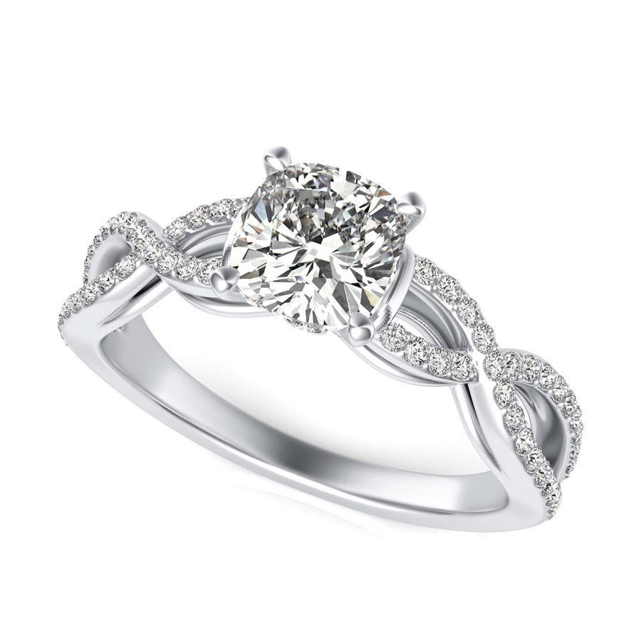 Twist Engagement Ring