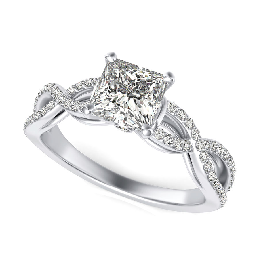 Twist Engagement Ring
