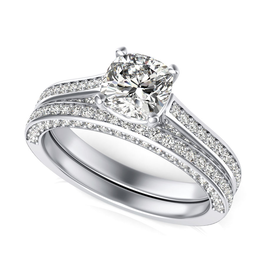 Engagement Ring With Matching Band