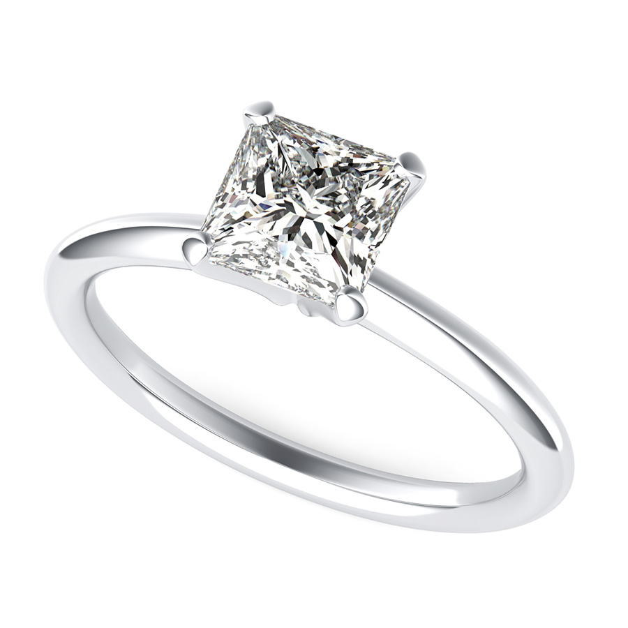 Delicate Classic Solitaire Engagement Ring