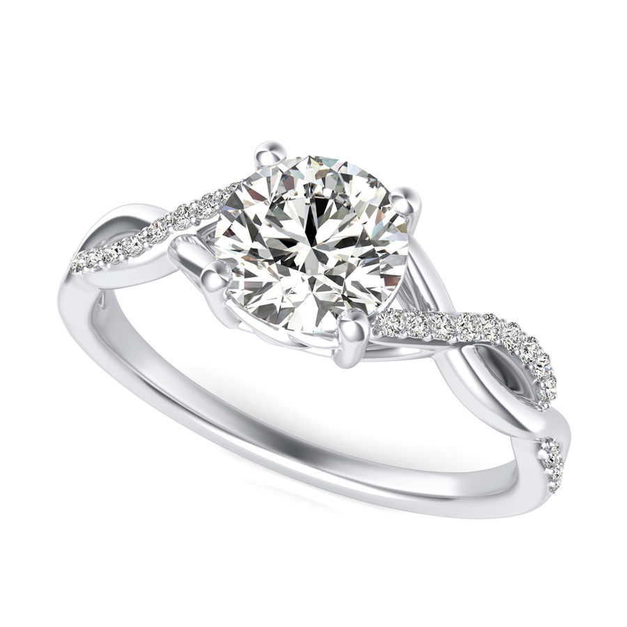 Twist Engagement Ring