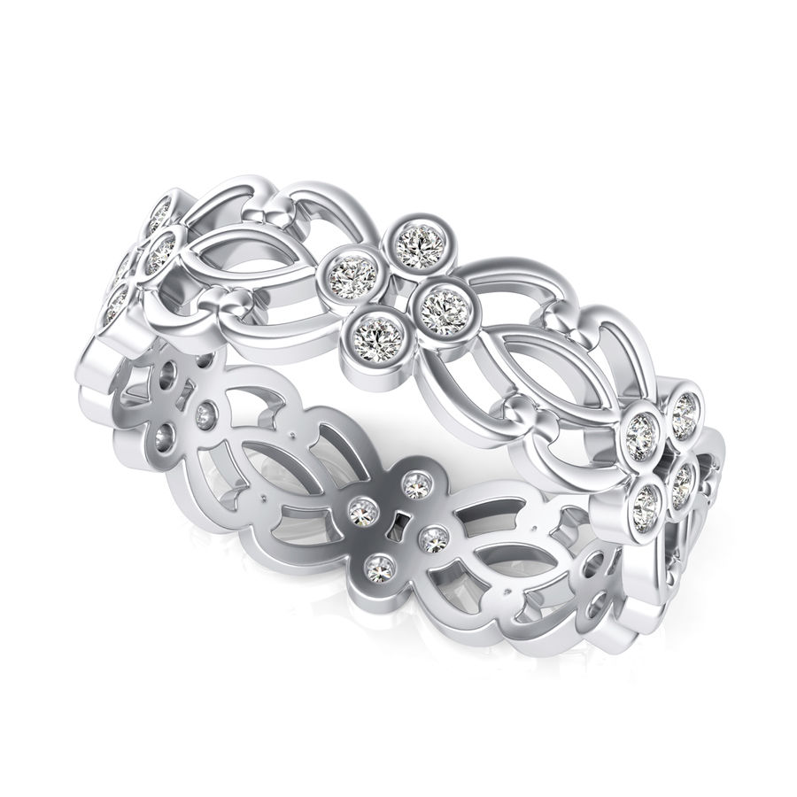 Floral Eternity Band