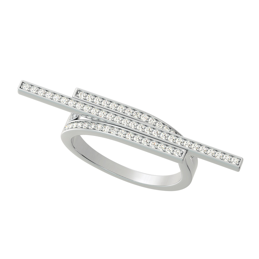 Three Row Bar Ring