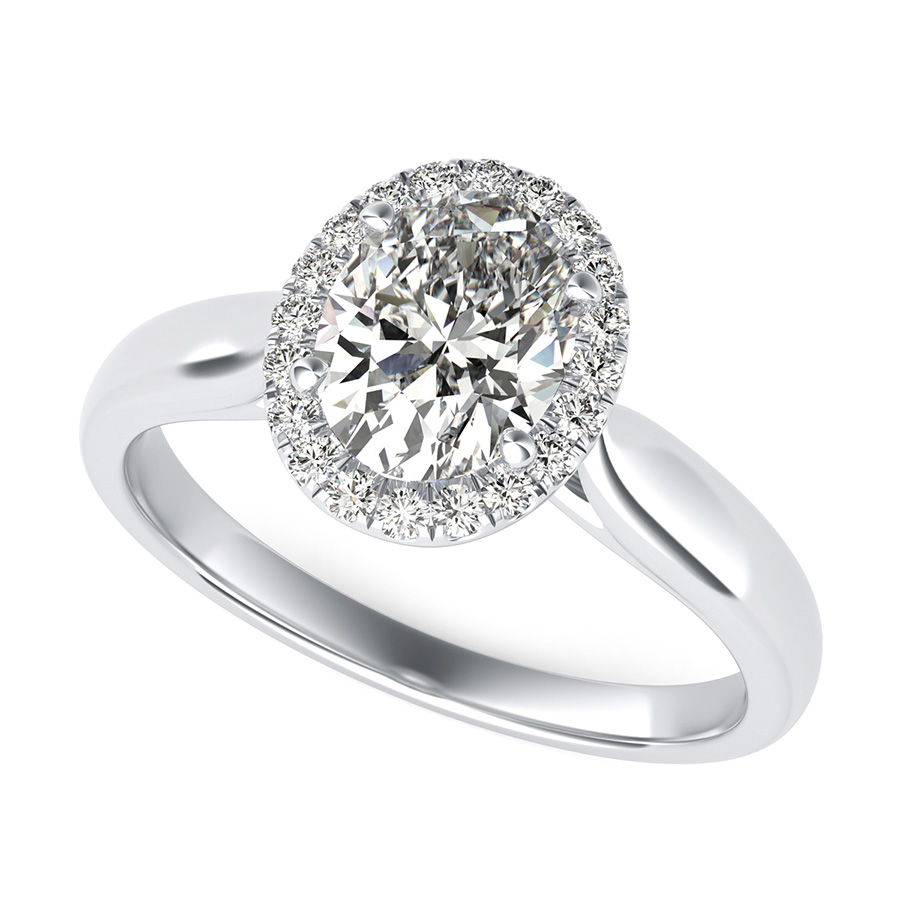 Classic Halo Engagement Ring