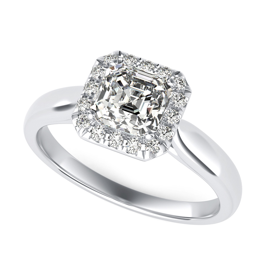Classic Halo Engagement Ring