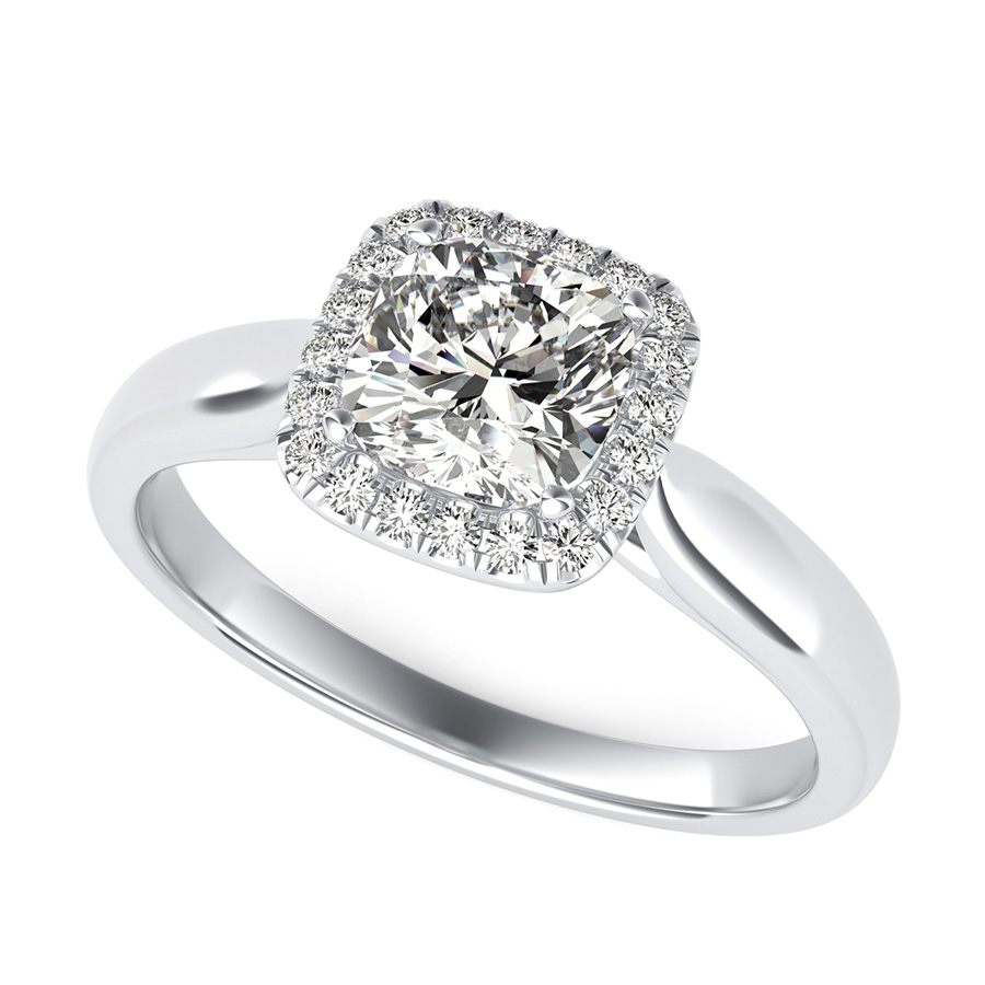 Classic Halo Engagement Ring