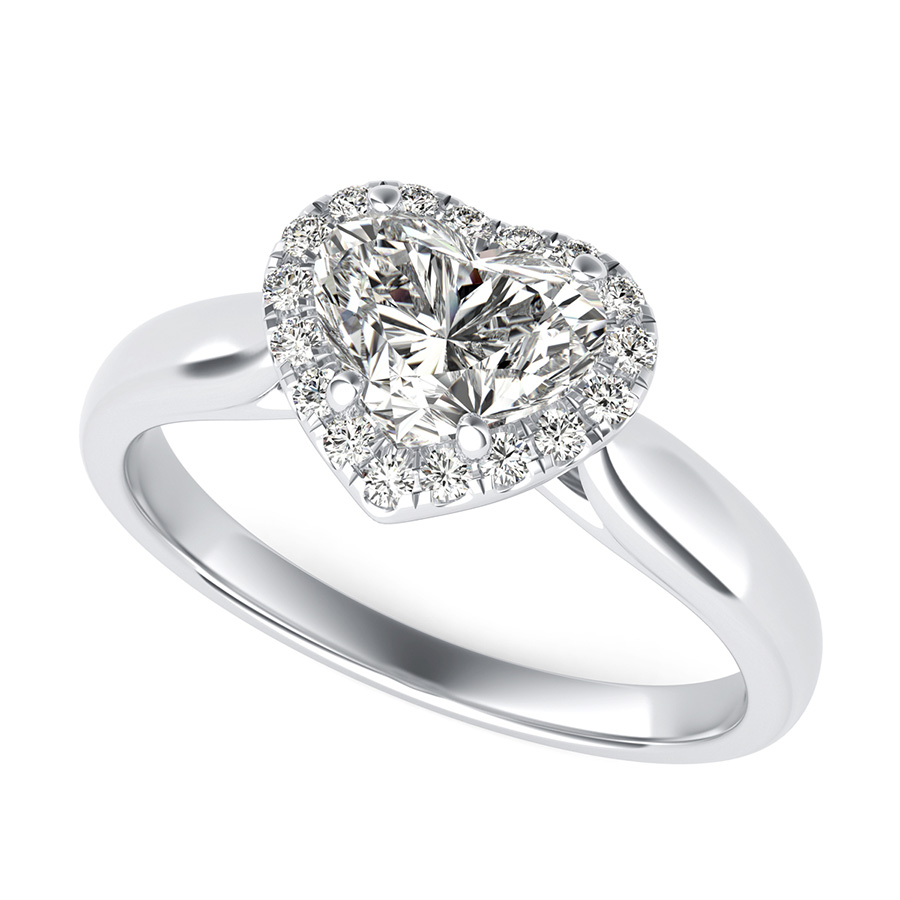 Classic Halo Engagement Ring