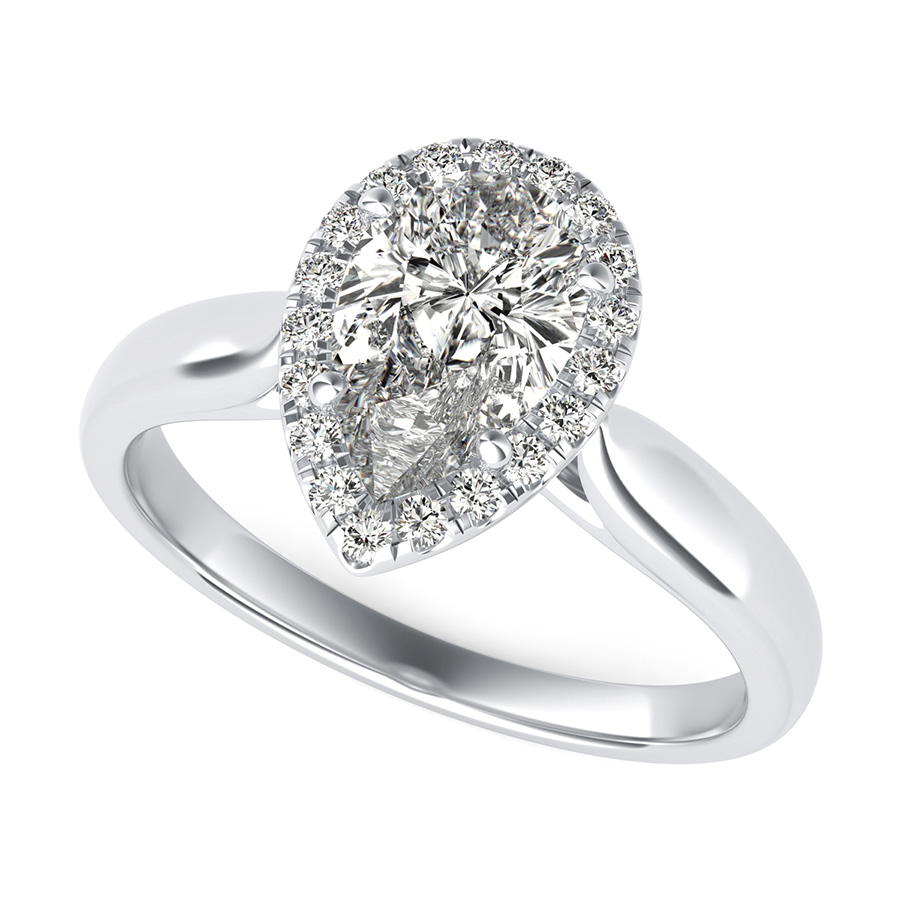 Classic Halo Engagement Ring