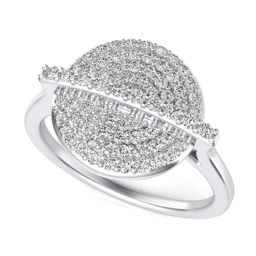 Pave Disc Ring