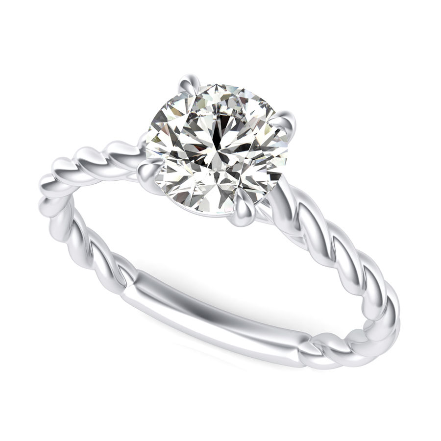 Cathedral Solitaire Engagement Ring