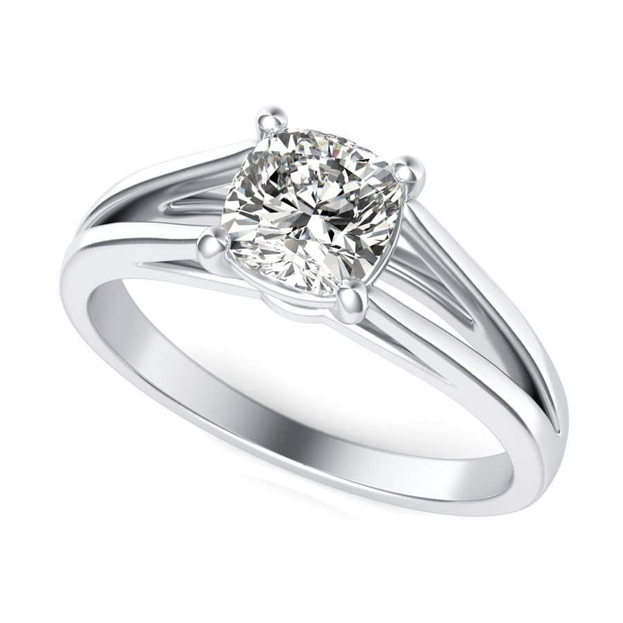 Split shank solitaire engagement ring shop