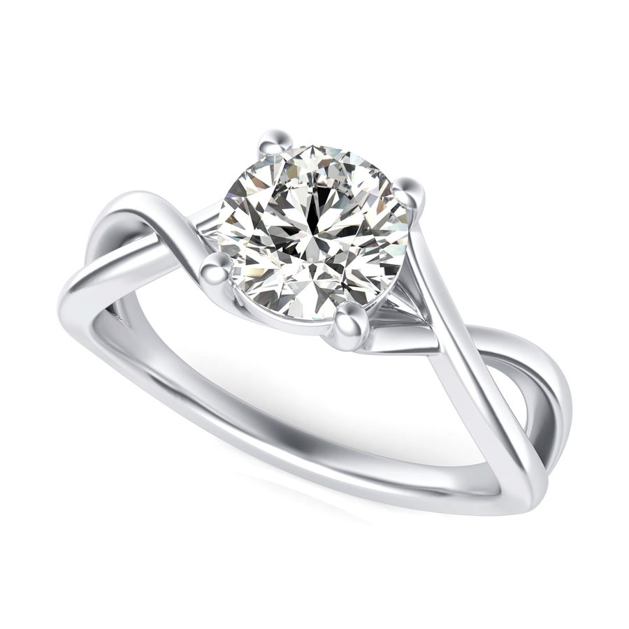 Twist Engagement Ring