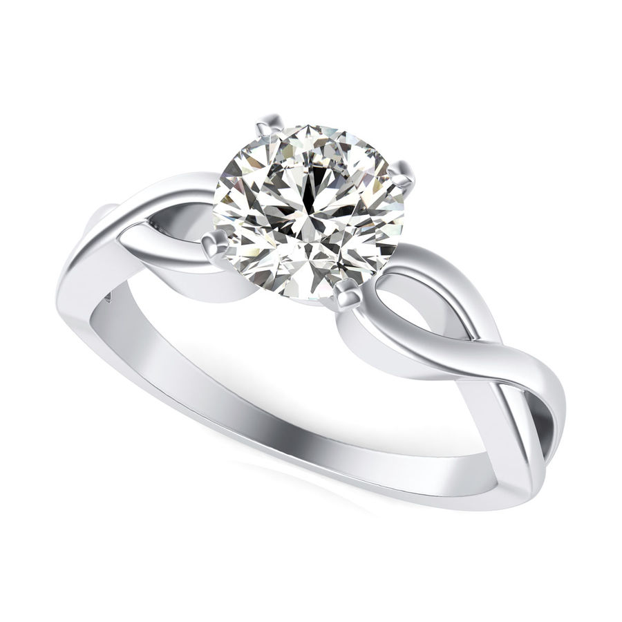 Twist Engagement Ring