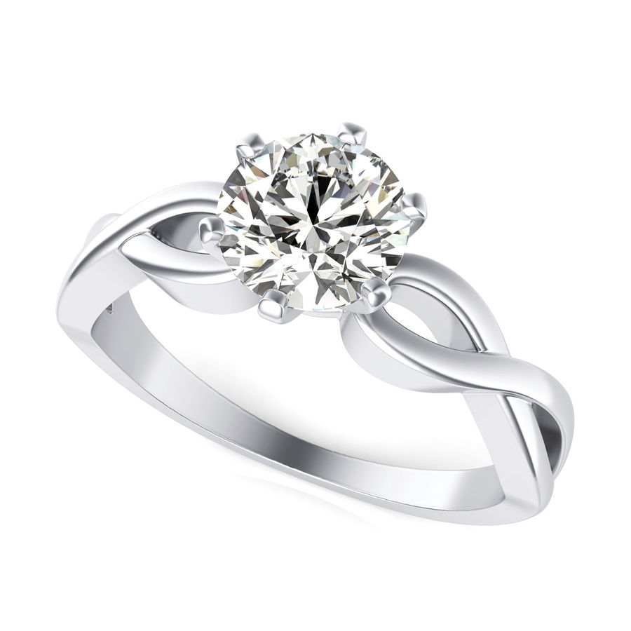 Twist Engagement Ring