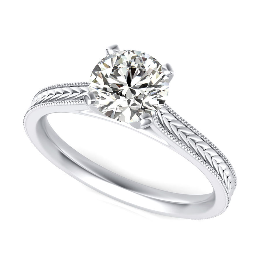 Victoria Cathedral Solitaire Engagement Ring