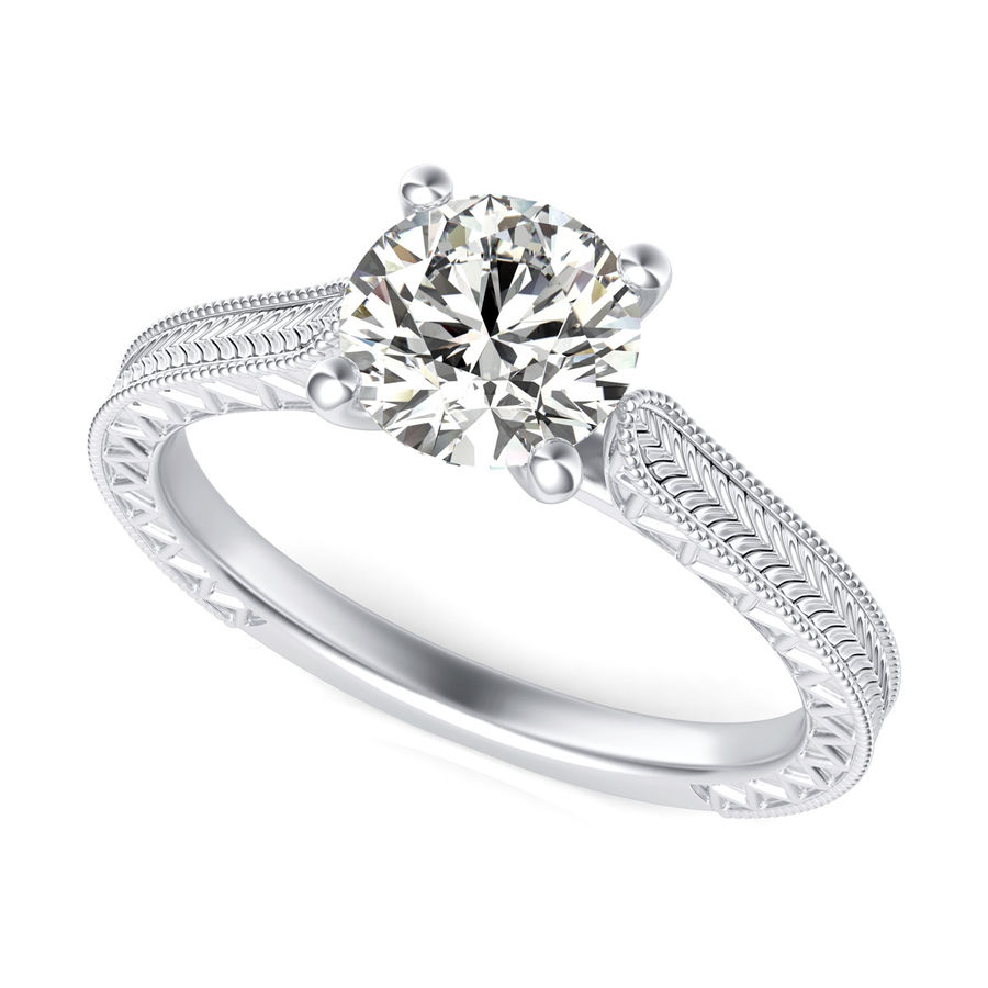 Victoria Cathedral Solitaire Engagement Ring