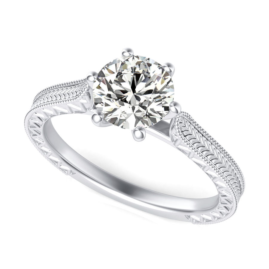 Victoria Cathedral Solitaire Engagement Ring