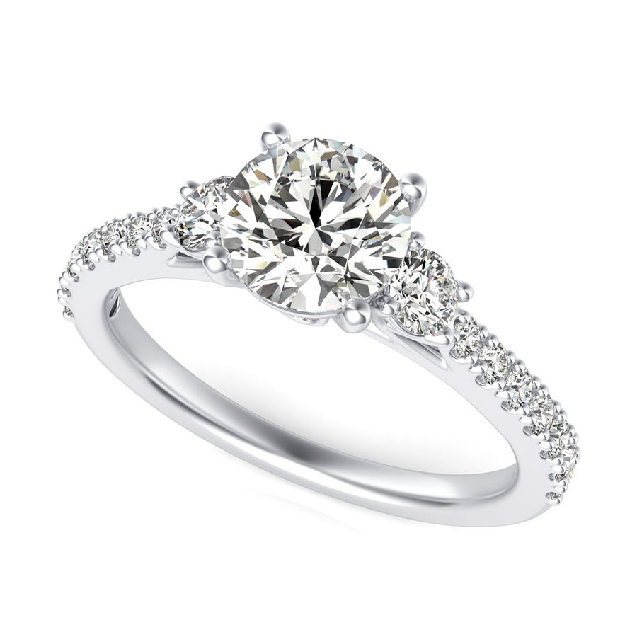 Three Stone Engagement