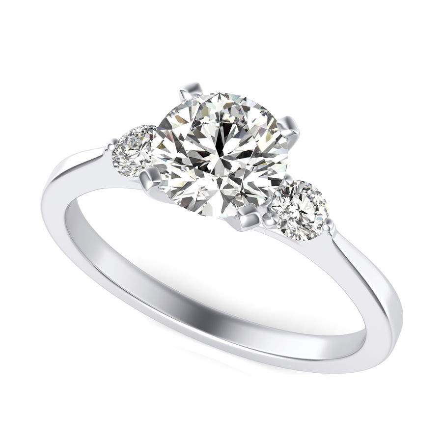 Three Stone Engagement