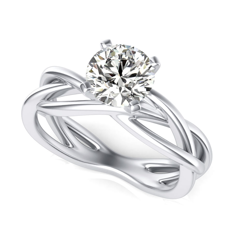 Twist Engagement Ring