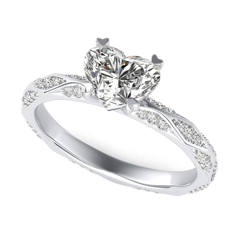 Alexis Pave Eternity Engagement Ring